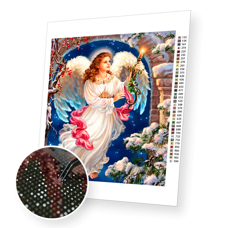 Angel premium diamond painting kit for adults