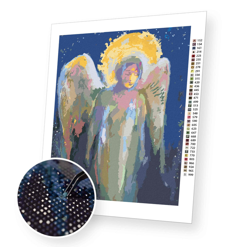 Christmas Angel II premium diamond painting kit for adults