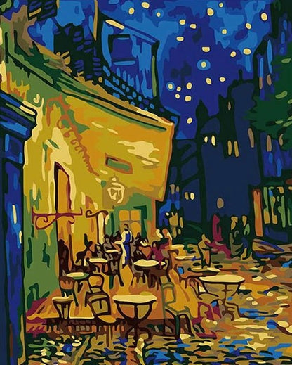 Kaféterrassen på natten av Vincent van Gogh