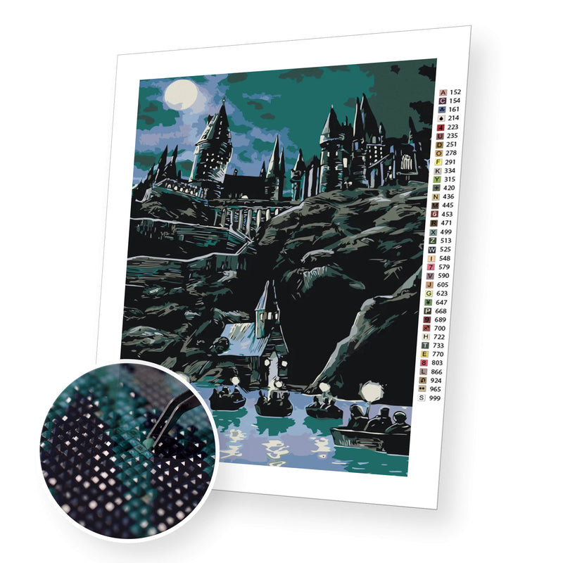 Hogwarts premium diamond painting kit for adults