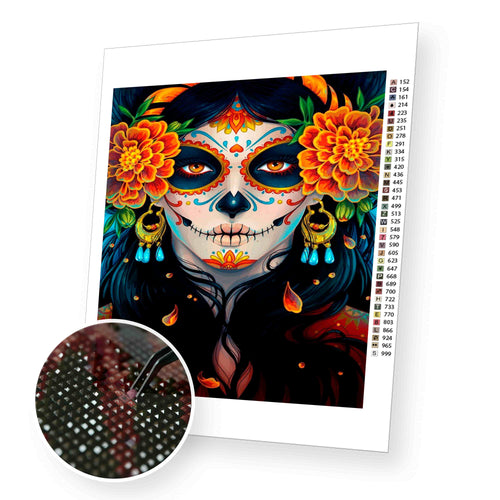 Halloween Mask premium diamond painting kit for adults