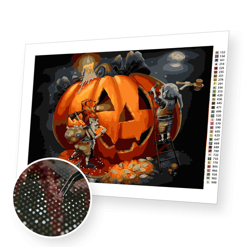 Create Punpkin premium diamond painting kit for adults