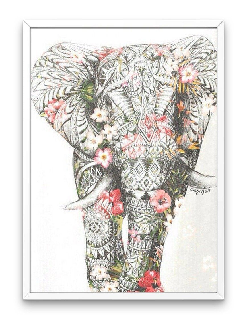 Elefant i blommor