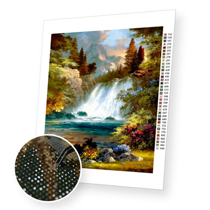 Vacker natur - Diamond Paintig Kit