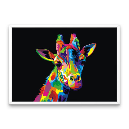 Färgglad giraff