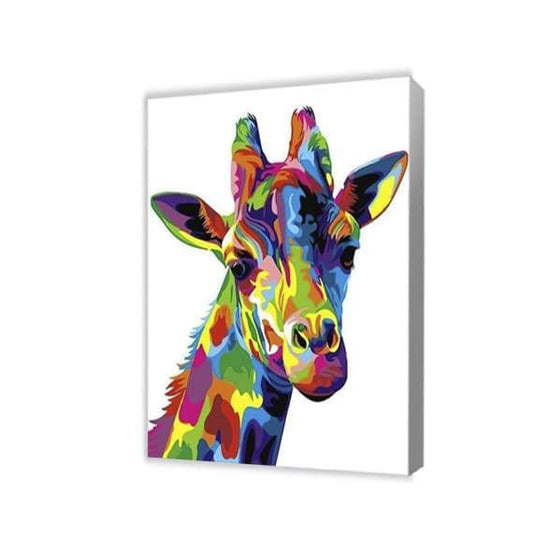 Färgglad giraff