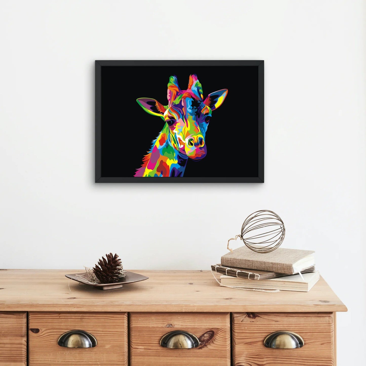 Färgglad giraff