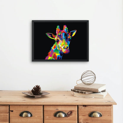 Färgglad giraff