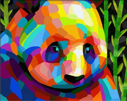 Färgglada Panda