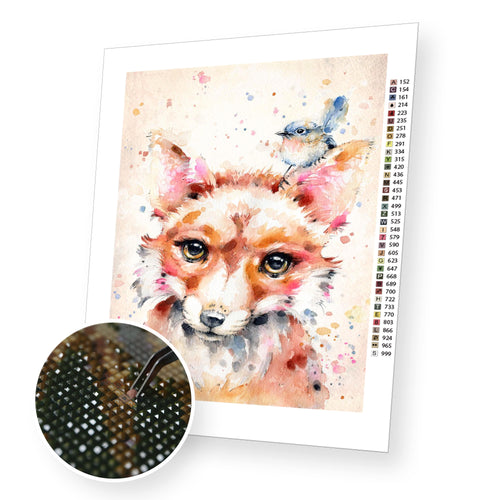 Little Fox premium diamond painting kit for adults