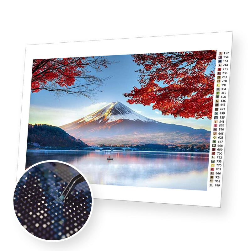 Mount Fuji premium diamond painting kit for adults