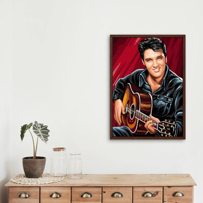 Elvis med gitarr